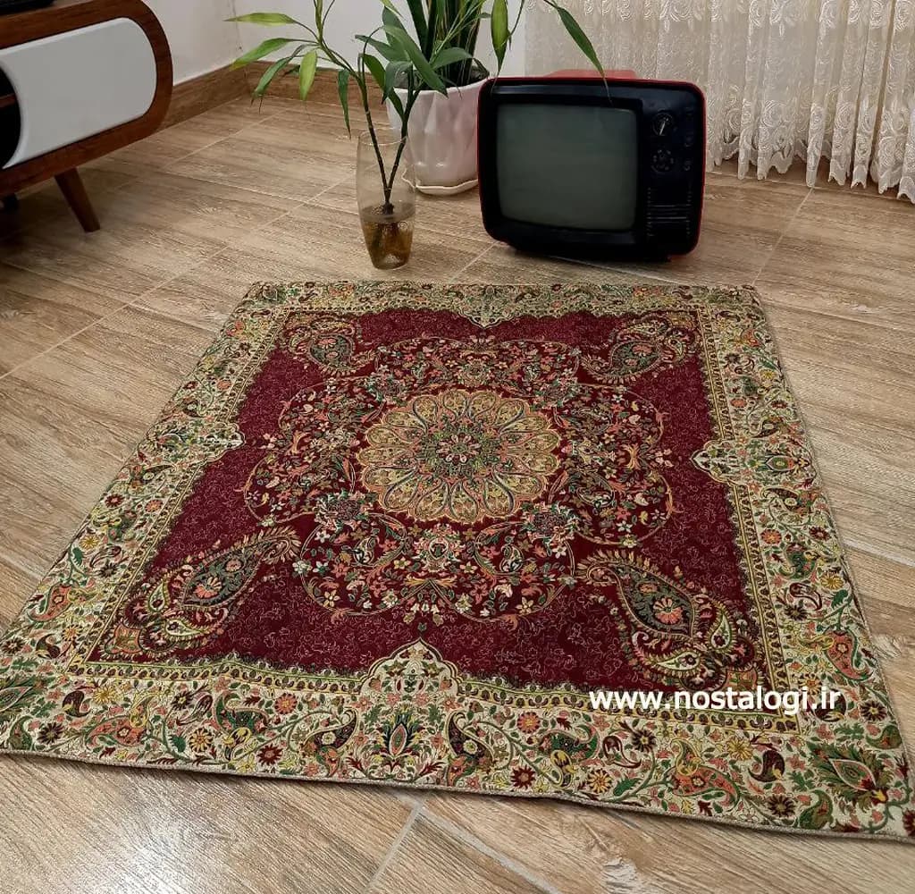 رومیزی ترمه 1*1 طرح افشار در 8 رنگ