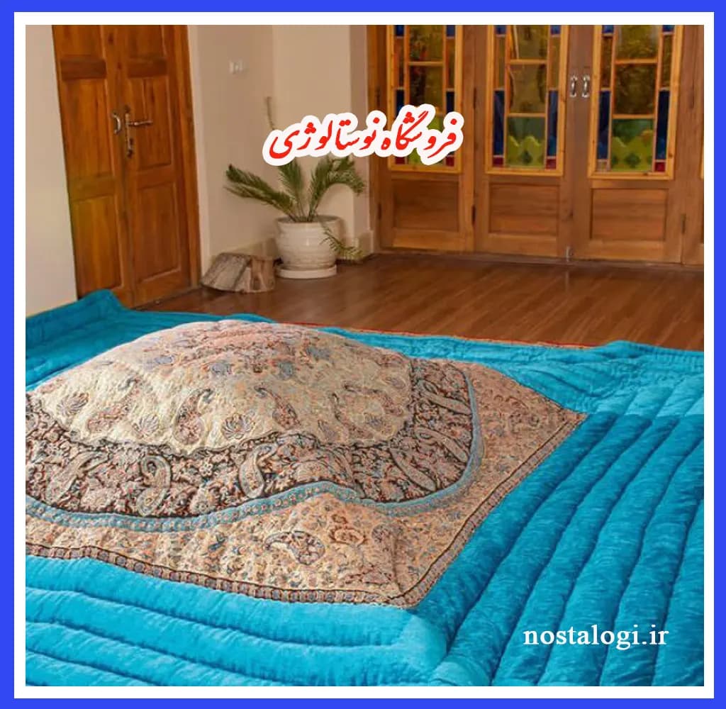 لحاف کرسی طرح شاهسوند رنگ کرم — تصویر ۹
