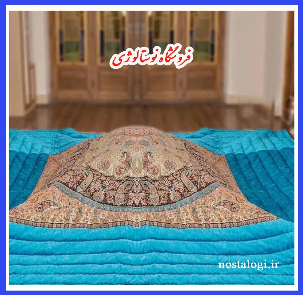 لحاف کرسی طرح شاهسوند رنگ کرم — تصویر ۸