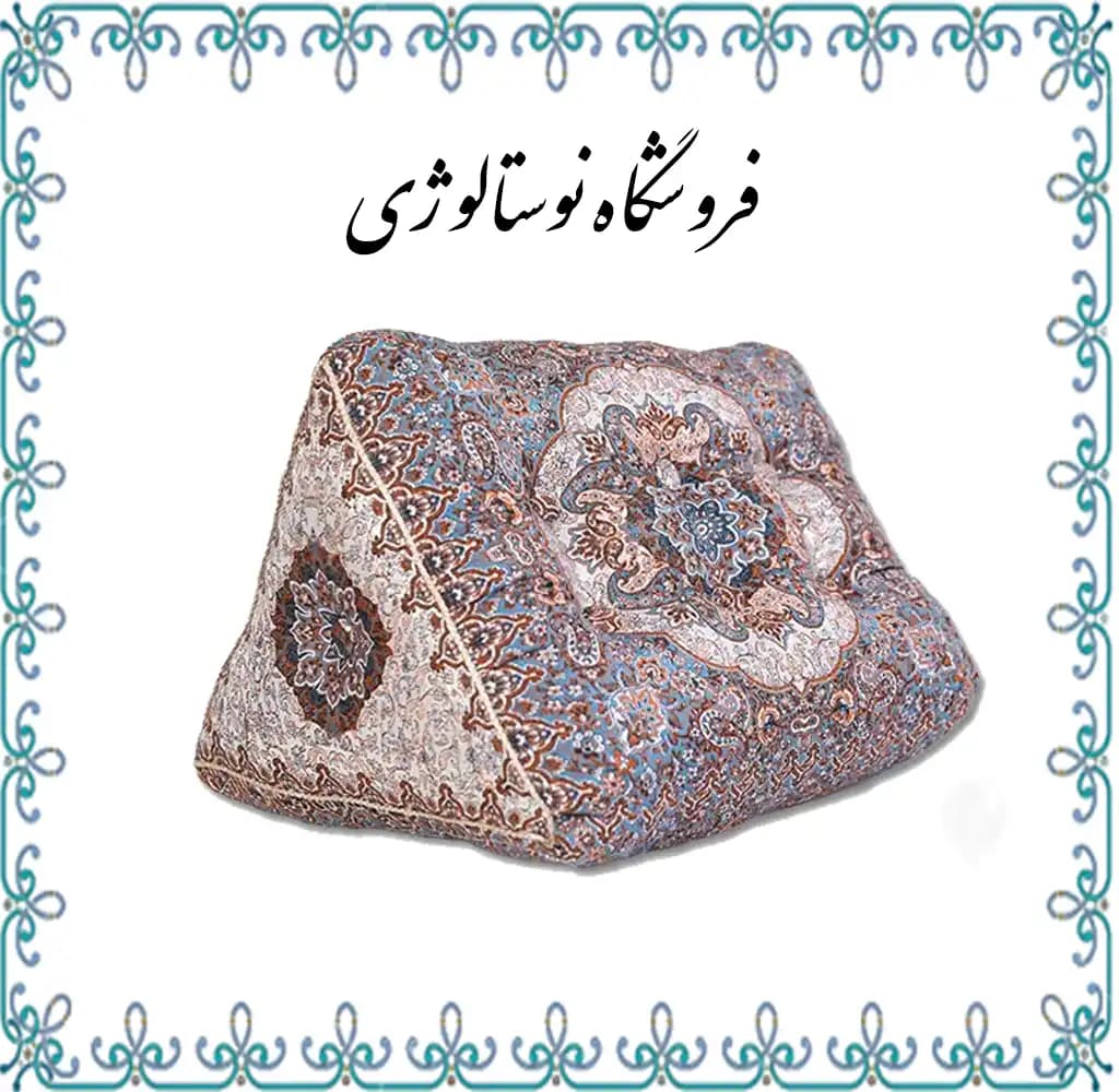 شاه نشین طرح نیلوفر رنگ نقره ای آبی — تصویر ۲