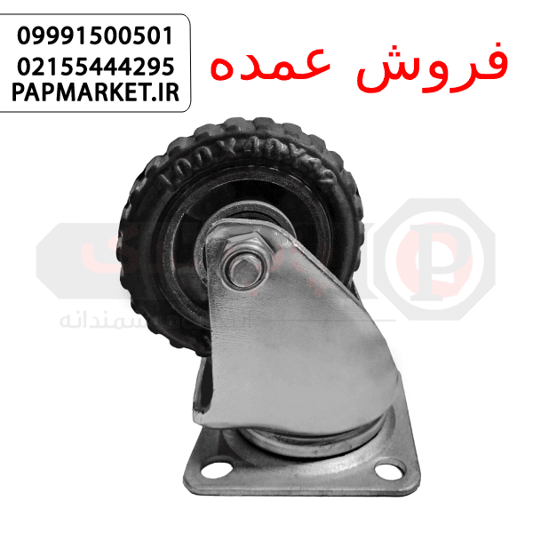 چرخ 100 لاستیکی دایکاست گردان