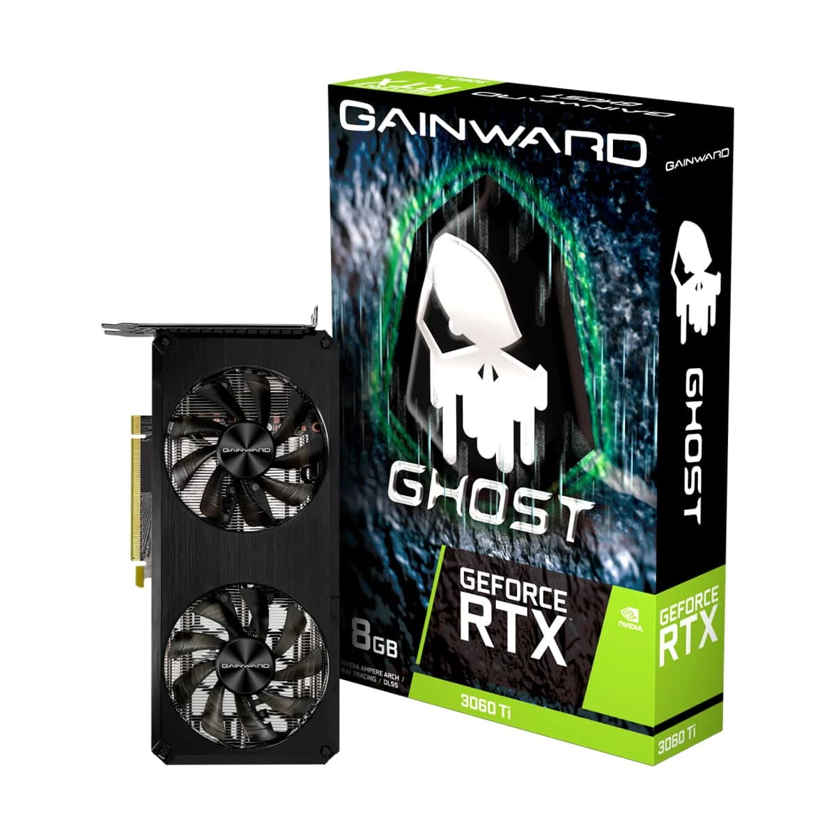 کارت گرافیک GAINWARD RTX 3060 Ti GHOST 8GB ( در حد نو ) با جعبه