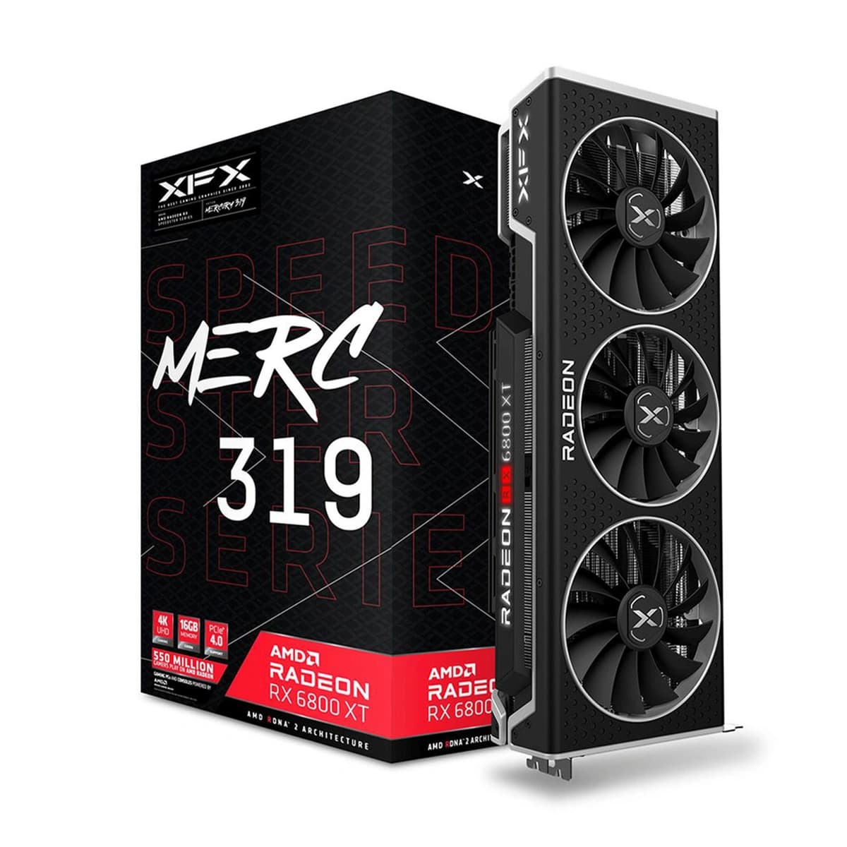 كارت گرافيک XFX RX 6800 XT Speedster MERC 319 16GB ( در حد نو )