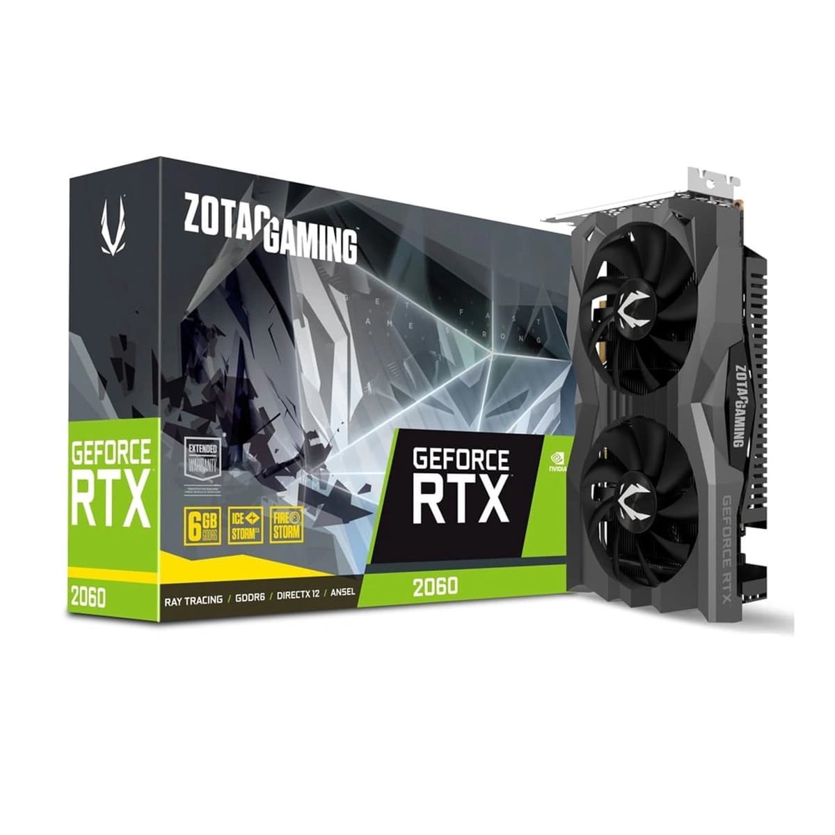 کارت گرافیک ZOTAC RTX 2060 6GB GAMING ( در حد نو ) با جعبه