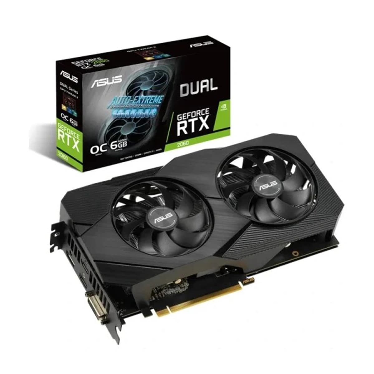 کارت گرافیک ASUS Dual RTX 2060 OC 6GB ( در حد نو )