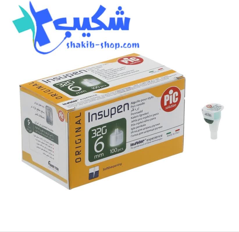 سرسوزن 6میلی متری پیک با گیج 32- بسته 100 عددی — تصویر ۲