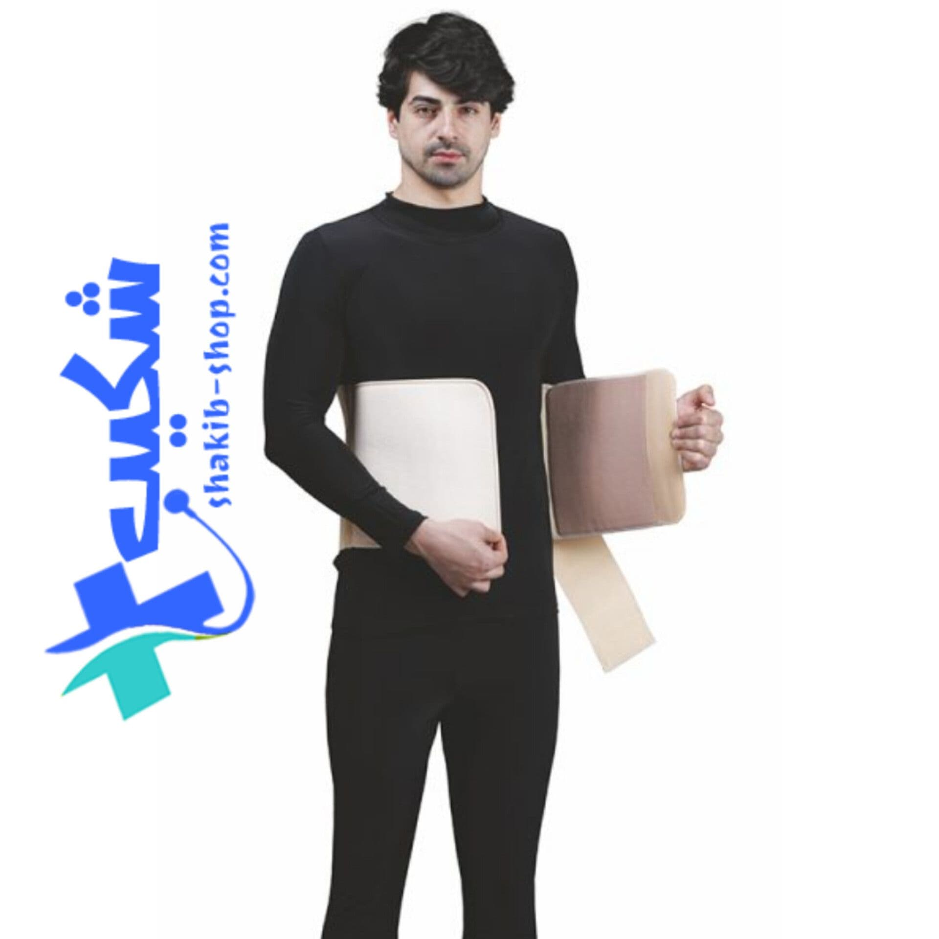 شکم بند با کش دوبل (رقابتی) سما طب پاکان کد 4039 — تصویر ۳