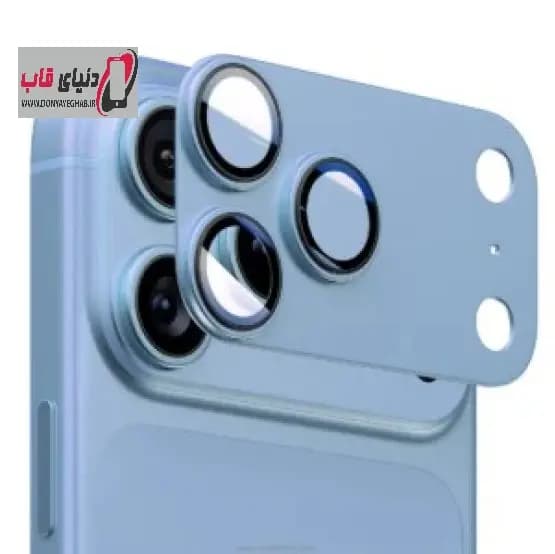 محافظ لنز فول آیفون iphone 18 Pro آبی — تصویر ۲