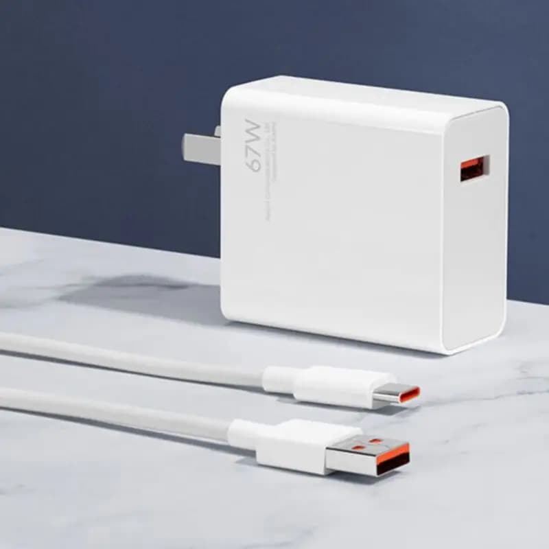 آداپتور 67 وات اورجینال شیائومی به همراه کابل تبدیل USB-C پکدار — تصویر ۸