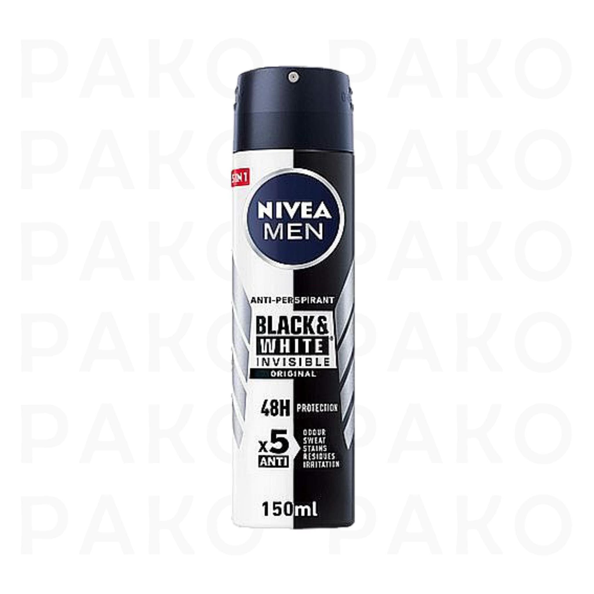 اسپری ضد تعریق مردانه نیوا BLACK WHITE ORIGINAL 150ml – آلمانی — تصویر ۷
