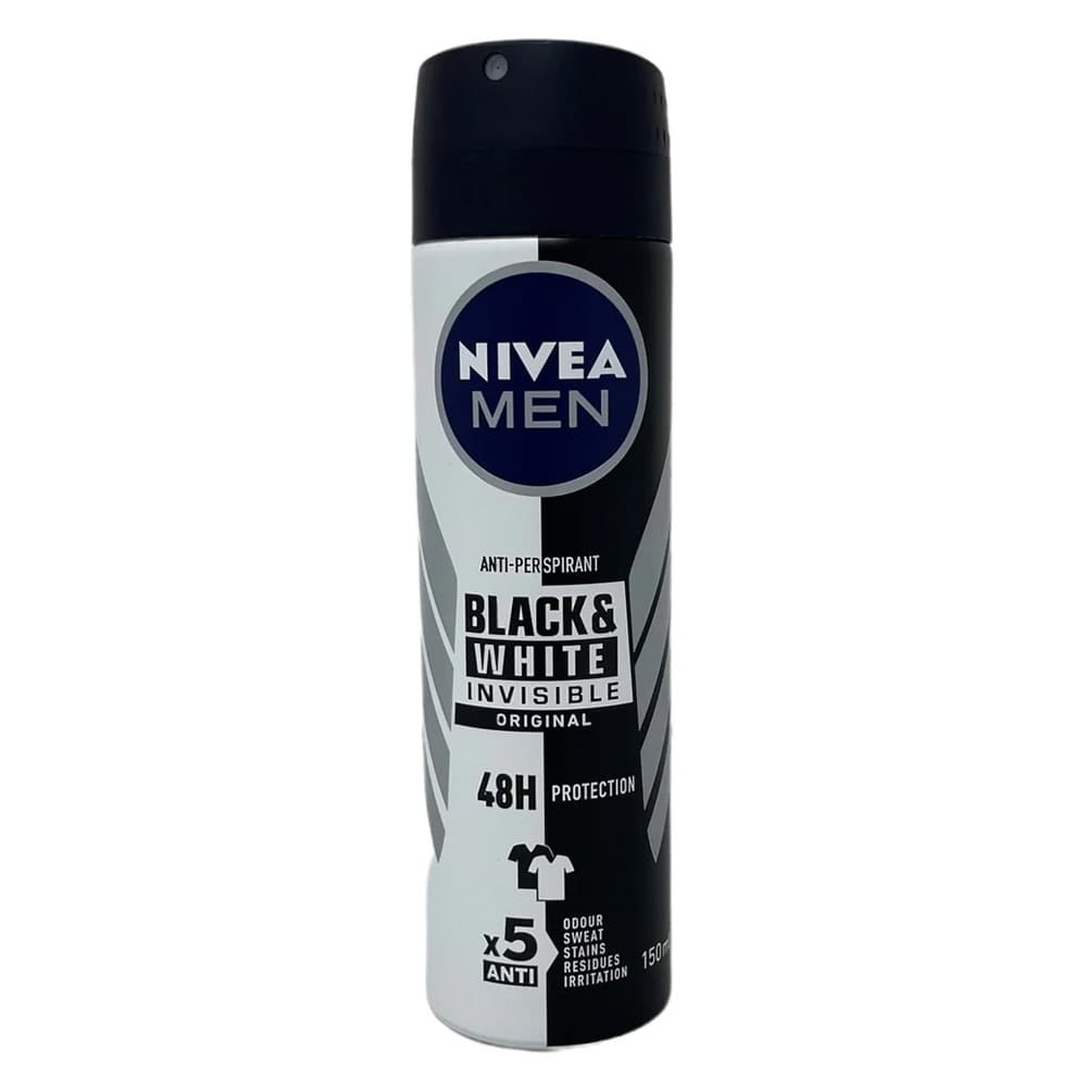 اسپری ضد تعریق مردانه نیوا BLACK WHITE ORIGINAL 150ml – آلمانی — تصویر ۶