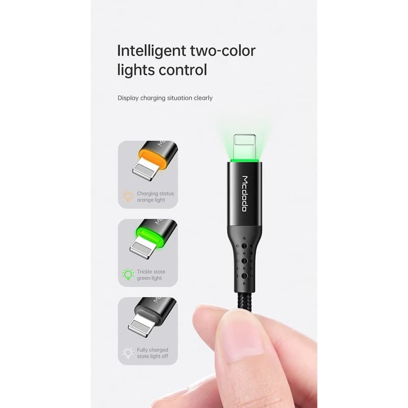 کابل تبدیل USB به لایتنینگ مک دودو مدل CA-741 — تصویر ۲