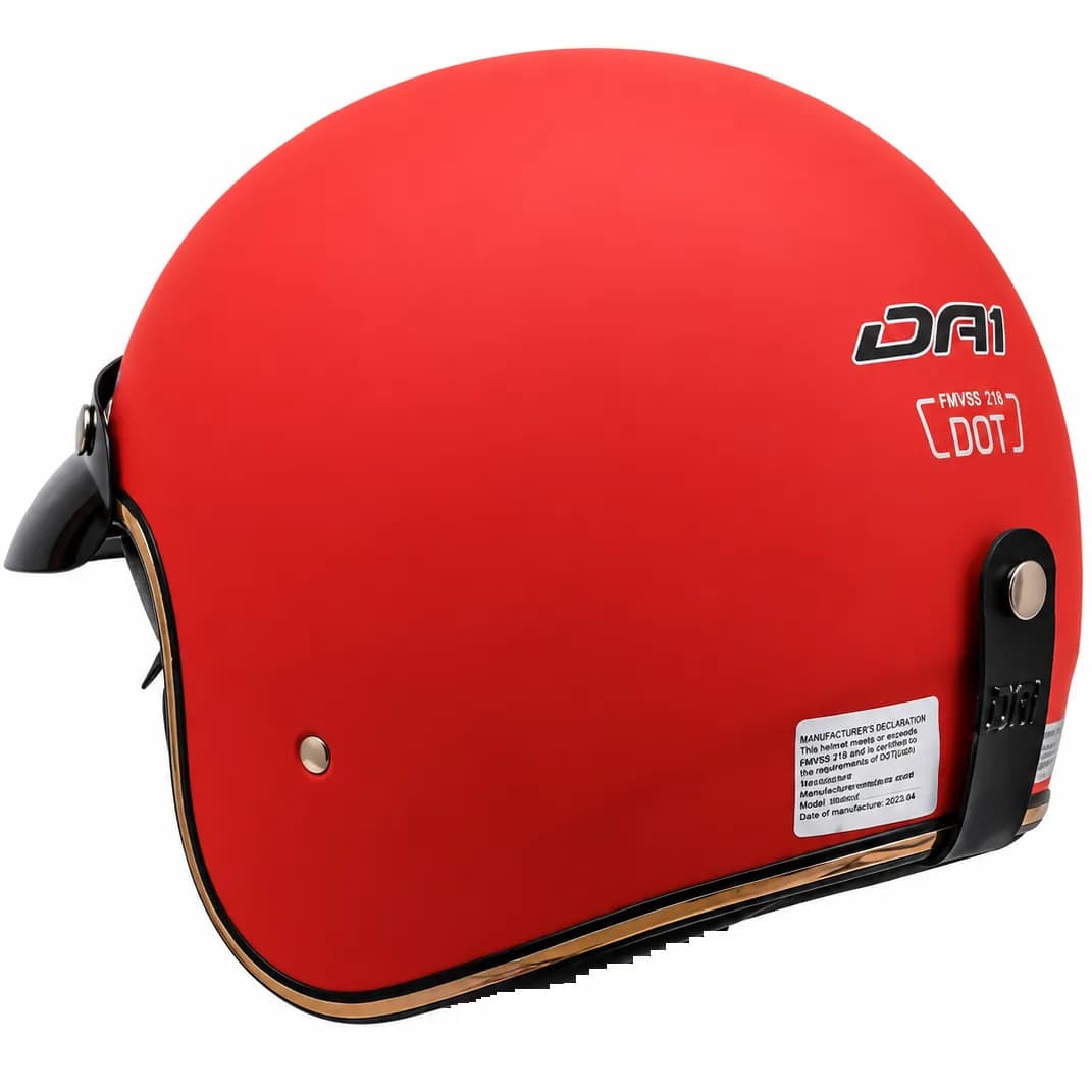 کلاه کاسکت وسپایی دی ای وان مدل 404MATT RED — تصویر ۳