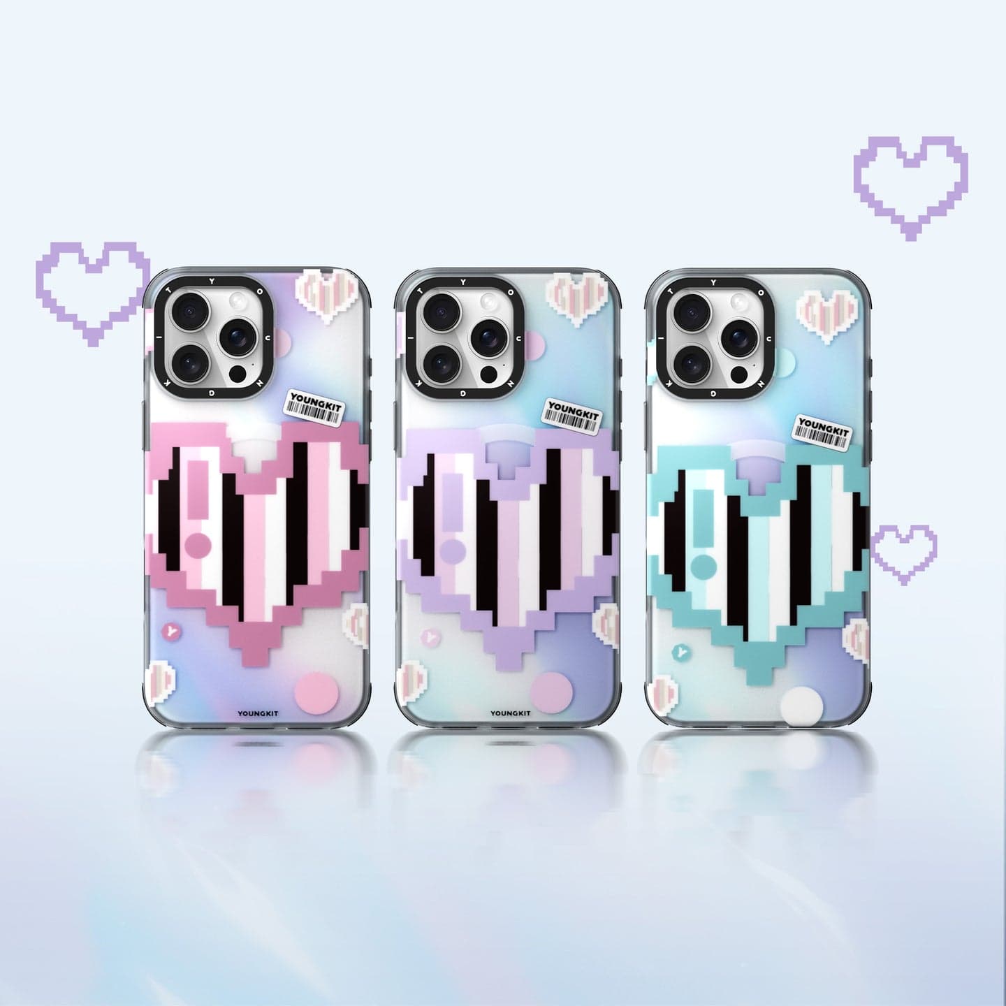 کاور یانگ کیت مدل Color Changing Pixel Heartbeat — تصویر ۴