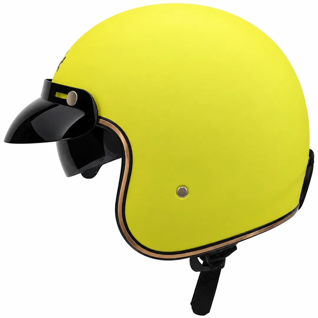 کلاه کاسکت وسپایی دی ای وان مدل 404MATT Yellow — تصویر ۸