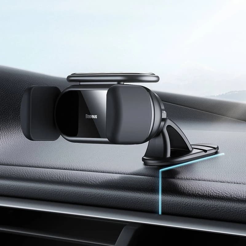 پایه نگهدارنده گوشی موبایل بیسوس مدل Solar Electric Car Mount — تصویر ۷