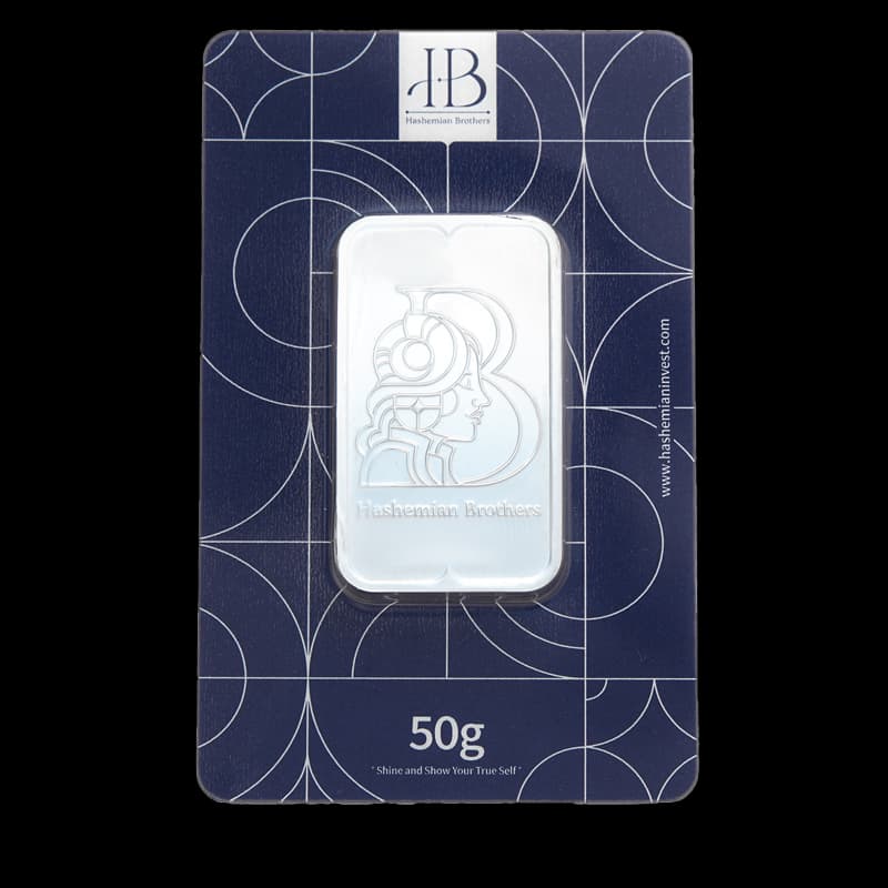 شمش نقره 50 گرم عیار 999.9 — تصویر ۵