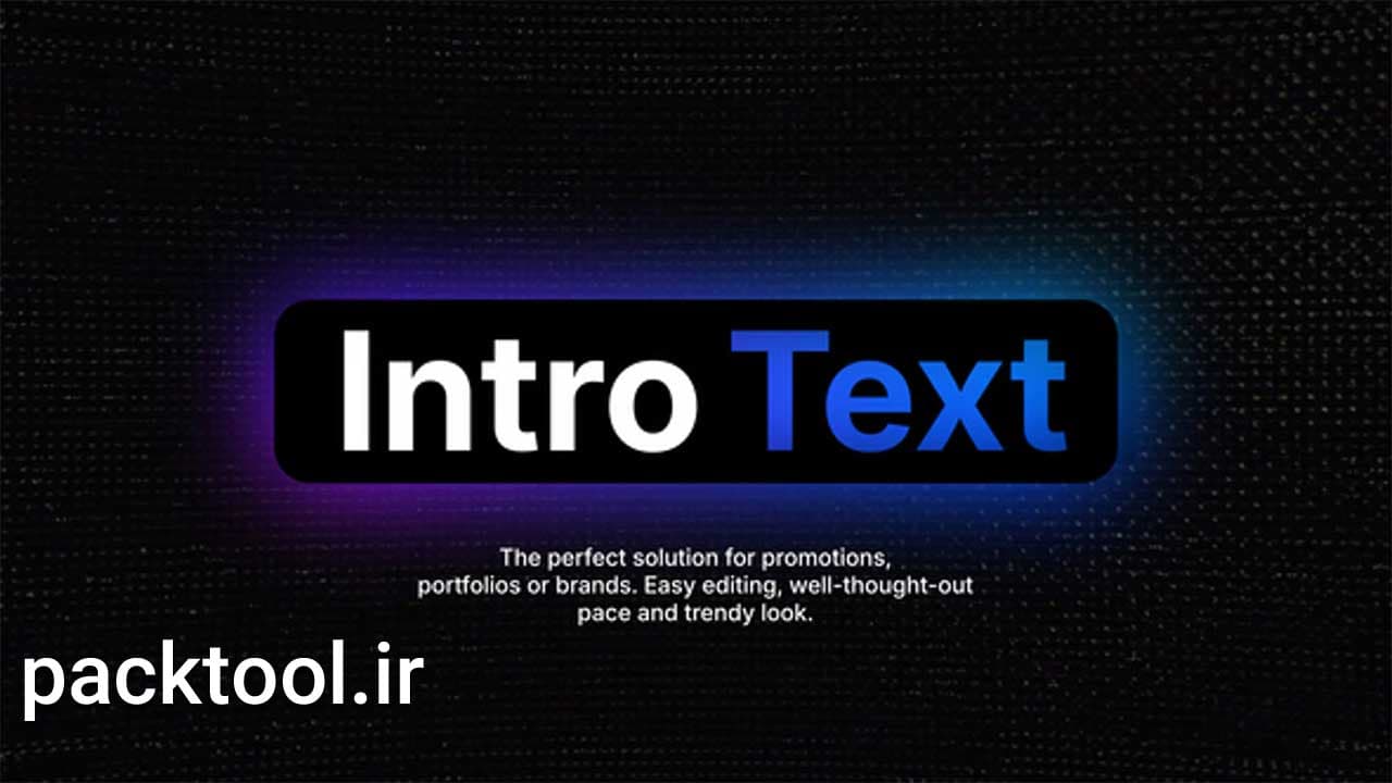 دانلود پروژه آماده افتر افکت اینترو متنی مدرن Intro Text — تصویر ۲