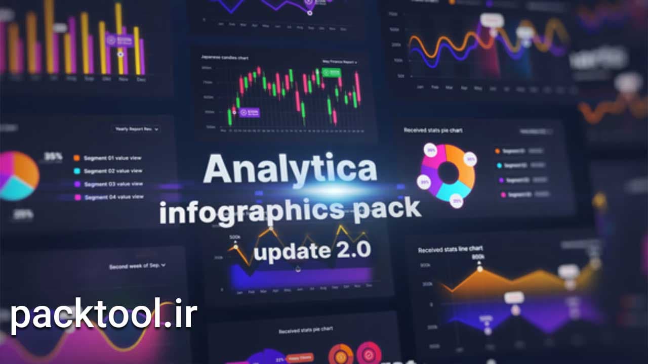 پروژه افتر افکت اینفوگرافیک تحلیلی متحرک Analytics Infographic Toolkit — تصویر ۲