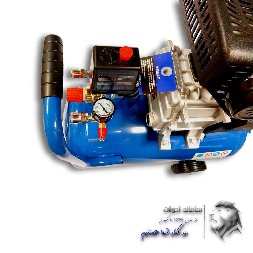کمپرسور باد 24 لیتری روغنی موتور توربو ویوارکس مدل AC-2524 — تصویر ۳