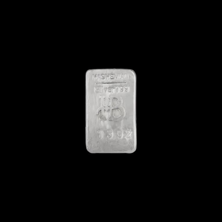 شمش نقره 100 گرمی عیار 990 — تصویر ۲
