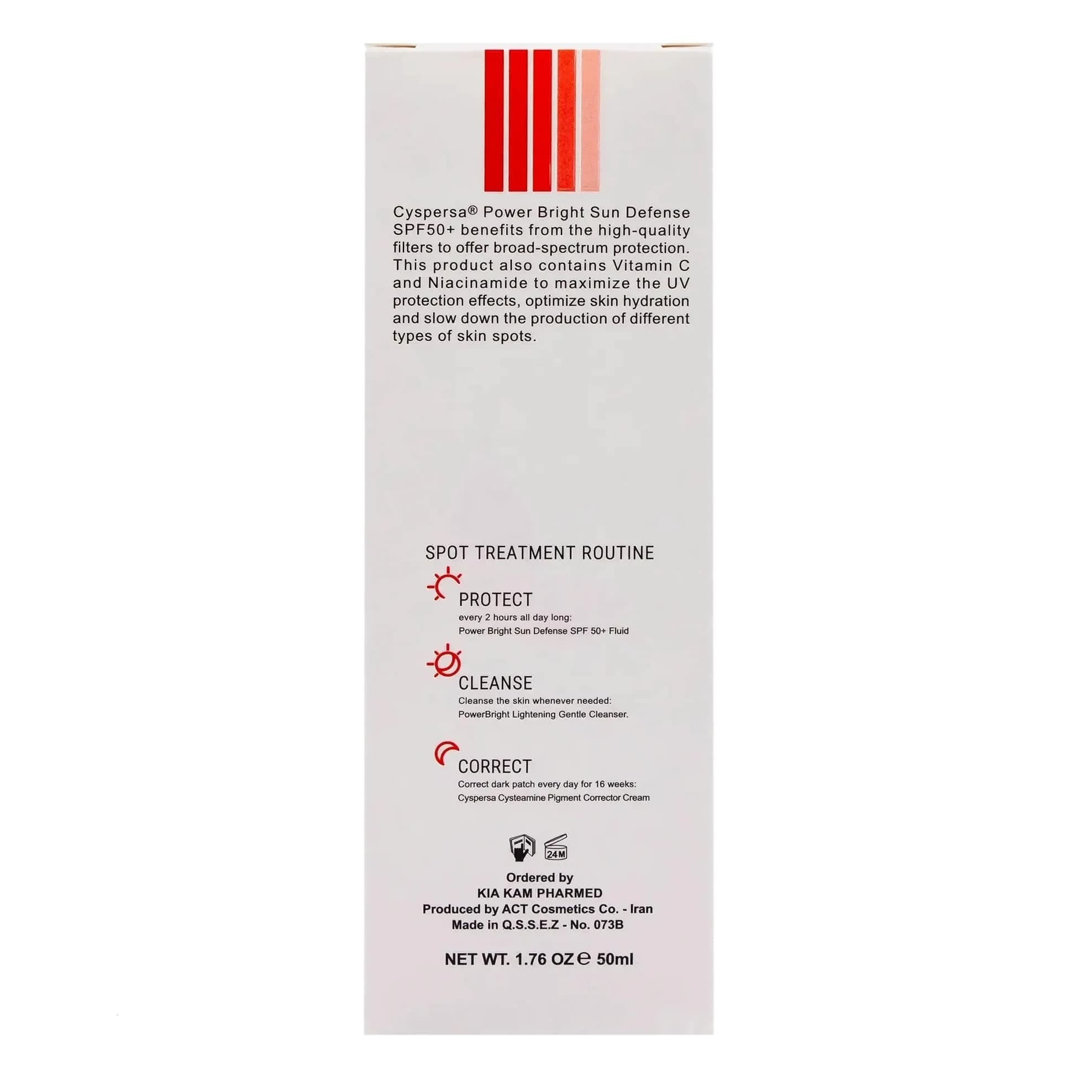 فلویید ضد آفتاب سیسپرسا ضد لک SPF50 بی رنگ 50 میلی لیتر — تصویر ۲