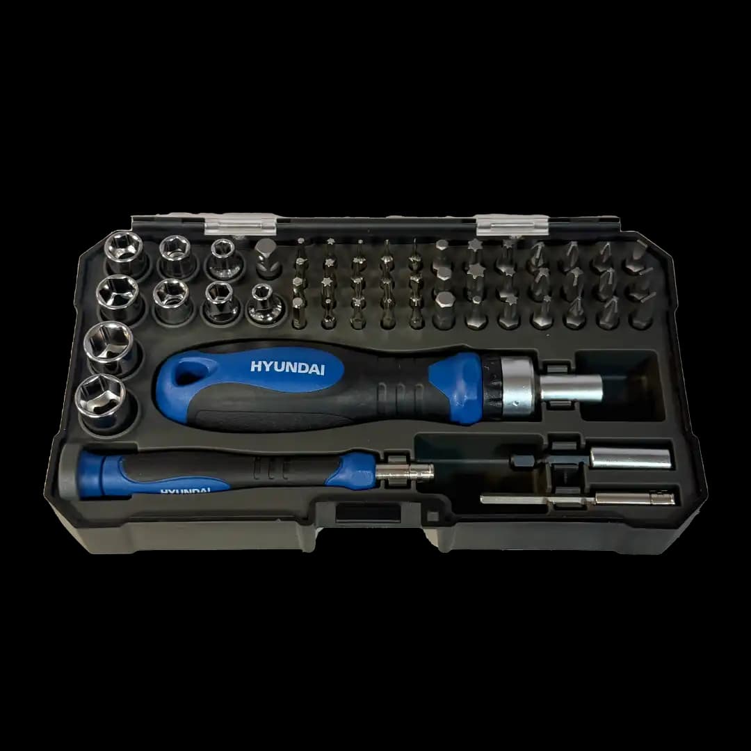 ست 55 عددی سر پیچ گوشتی و بکس هیوندای مدل HC-55B — تصویر ۴