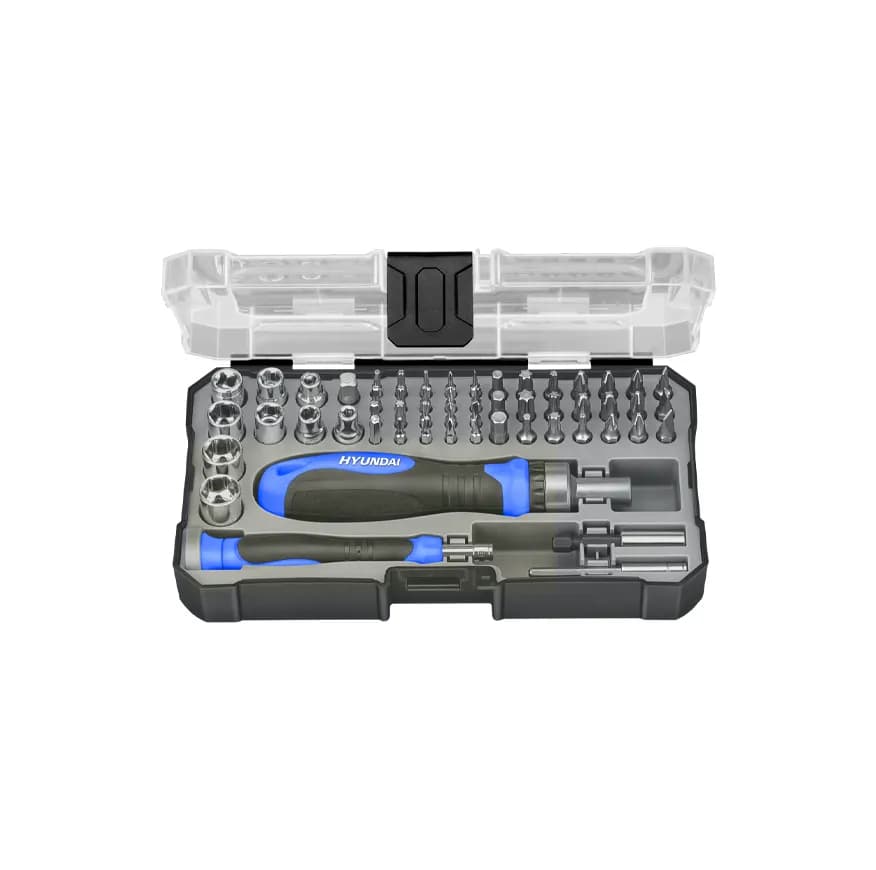 ست 55 عددی سر پیچ گوشتی و بکس هیوندای مدل HC-55B