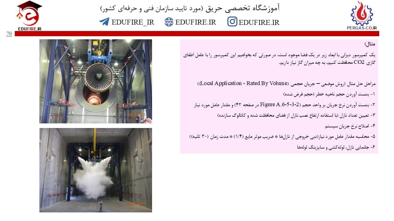 آموزش اطفای گازی (عامل تمیز، گازهای خنثی، دی اکسید کربن) + آموزش نرم افزار VDS — تصویر ۶