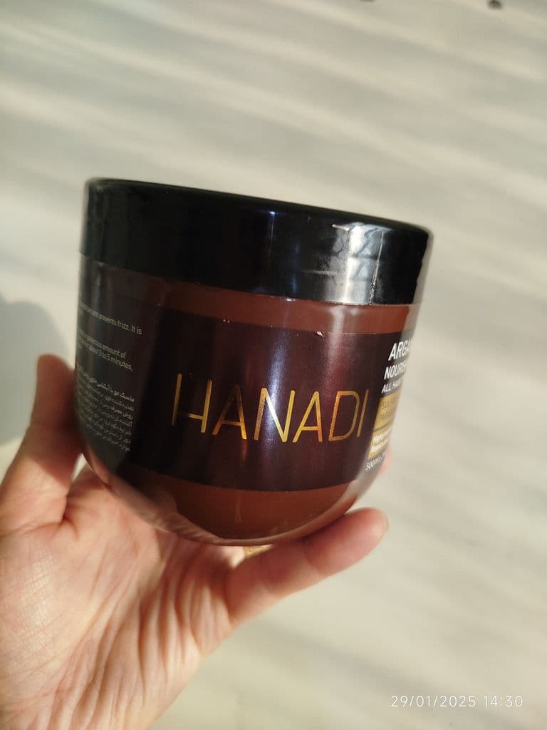 ماسک مو هانادی مدل Argan Oil حجم 500 میلی لیتر — تصویر ۸