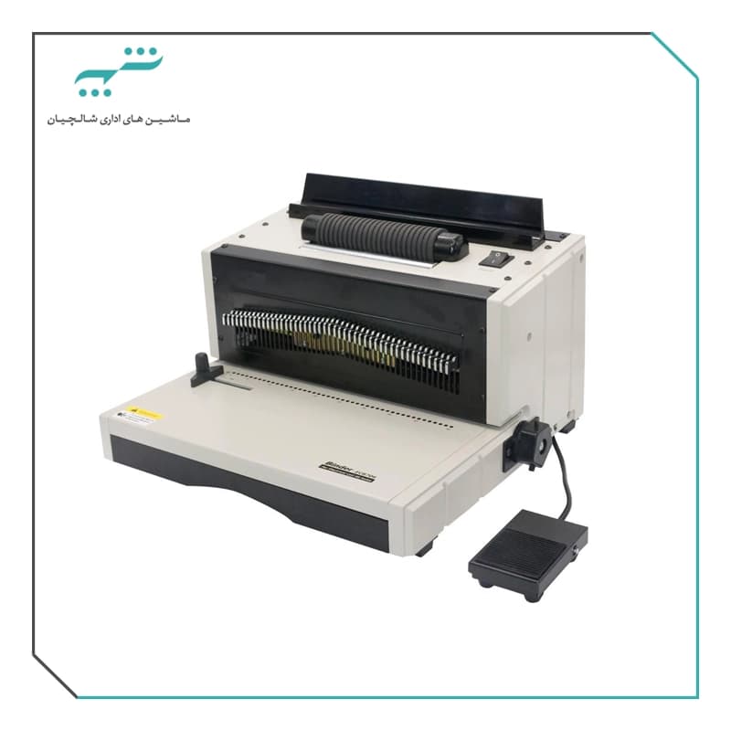 دستگاه صحافی مورب (مارپيچ) برقی مدل EC-8706 Qtech — تصویر ۲