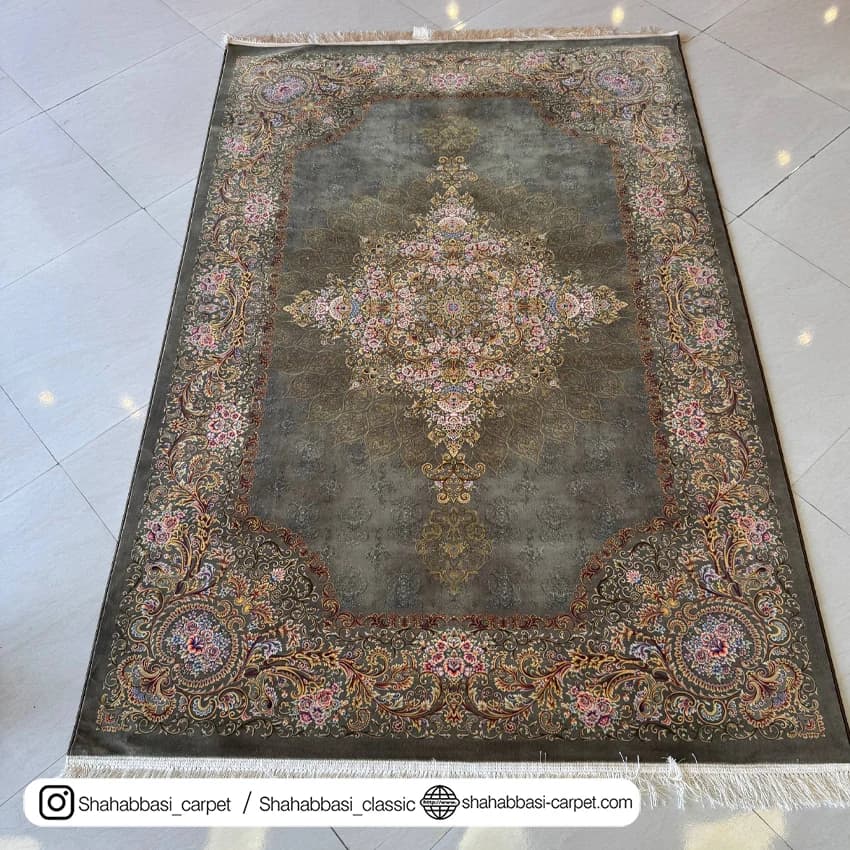 فرش ماشینی ونوس کد 1200207 زیتونی — تصویر ۷