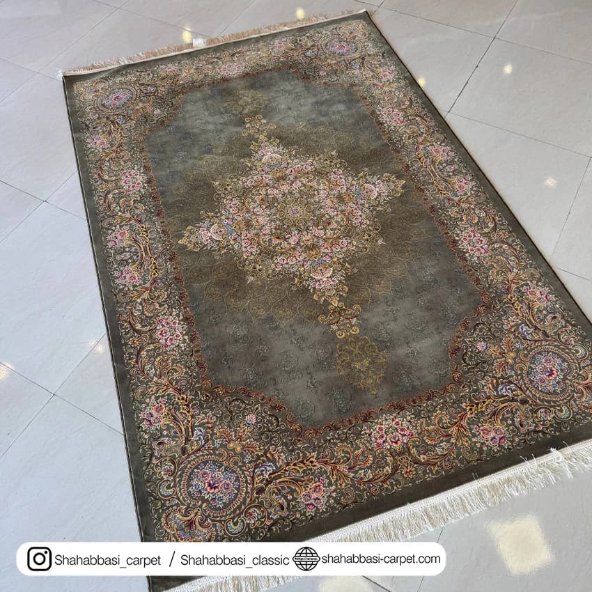 فرش ماشینی ونوس کد 1200207 زیتونی — تصویر ۲