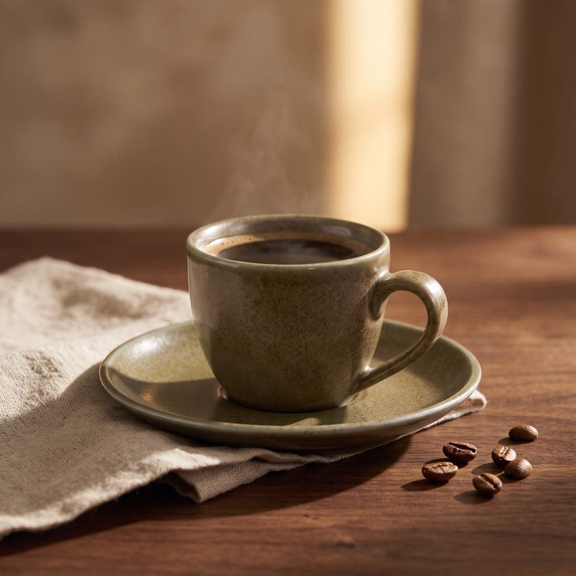 سرویس چینی قهوه خوری ۱۲ پارچه زیتونی