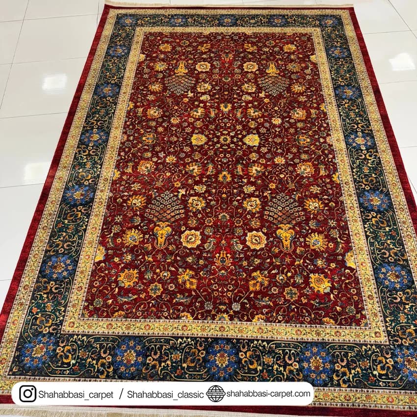 فرش سنتی کد 800211 لاکی — تصویر ۸