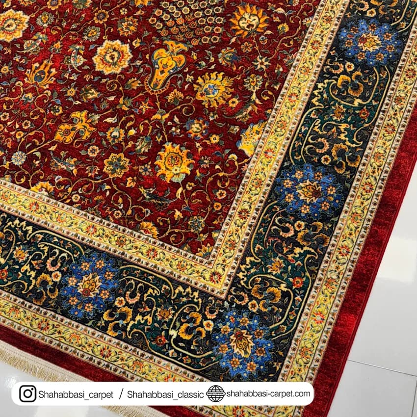 فرش سنتی کد 800211 لاکی — تصویر ۷