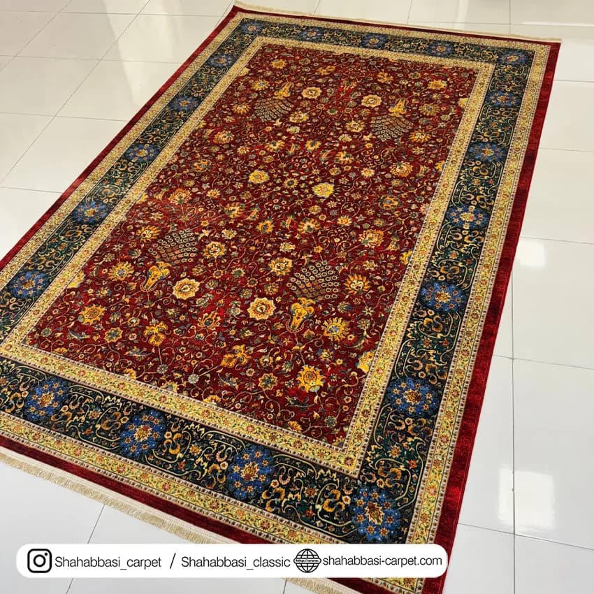 فرش سنتی کد 800211 لاکی — تصویر ۲