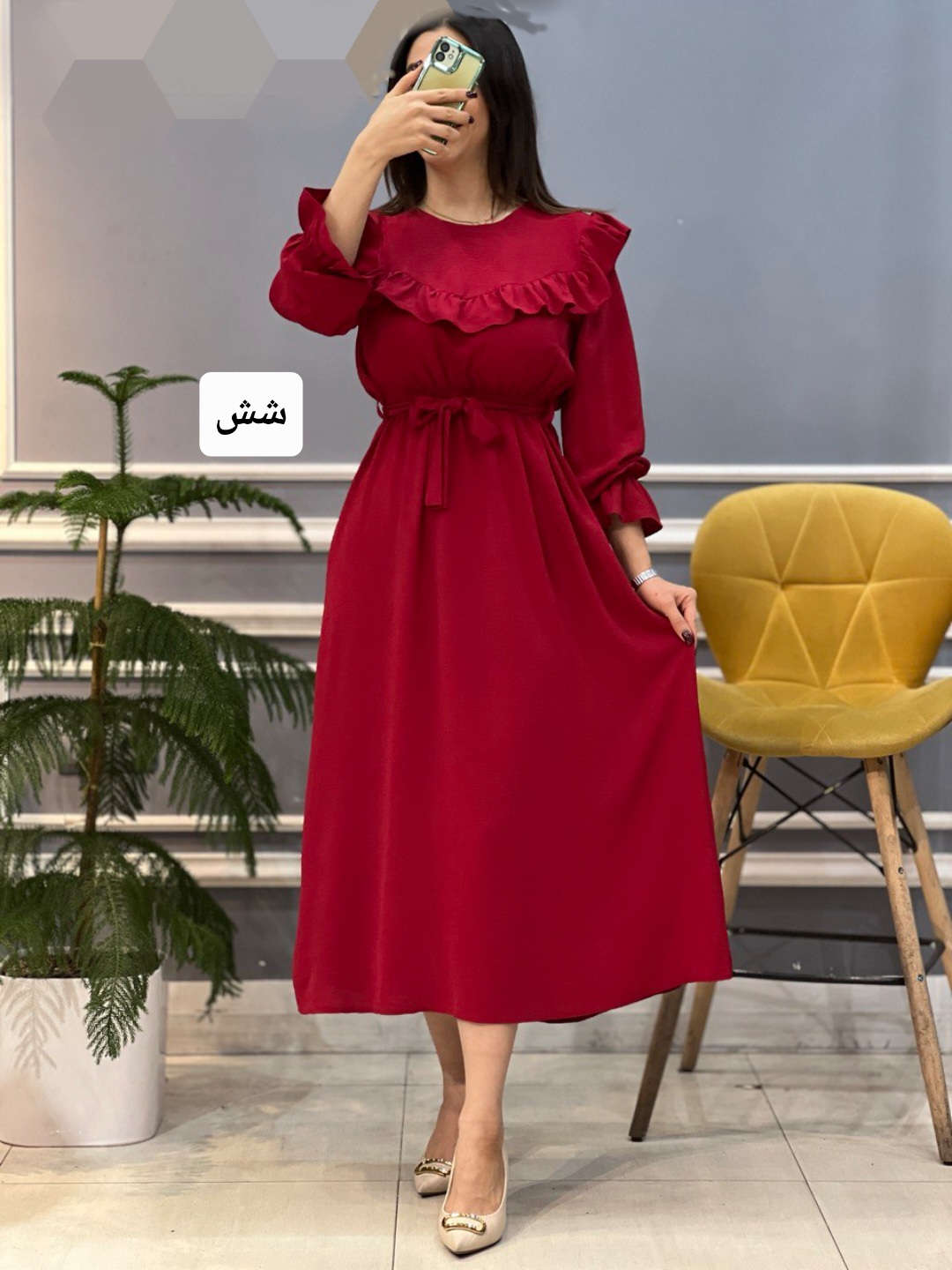 پیراهن مانتویی آنا — تصویر ۶