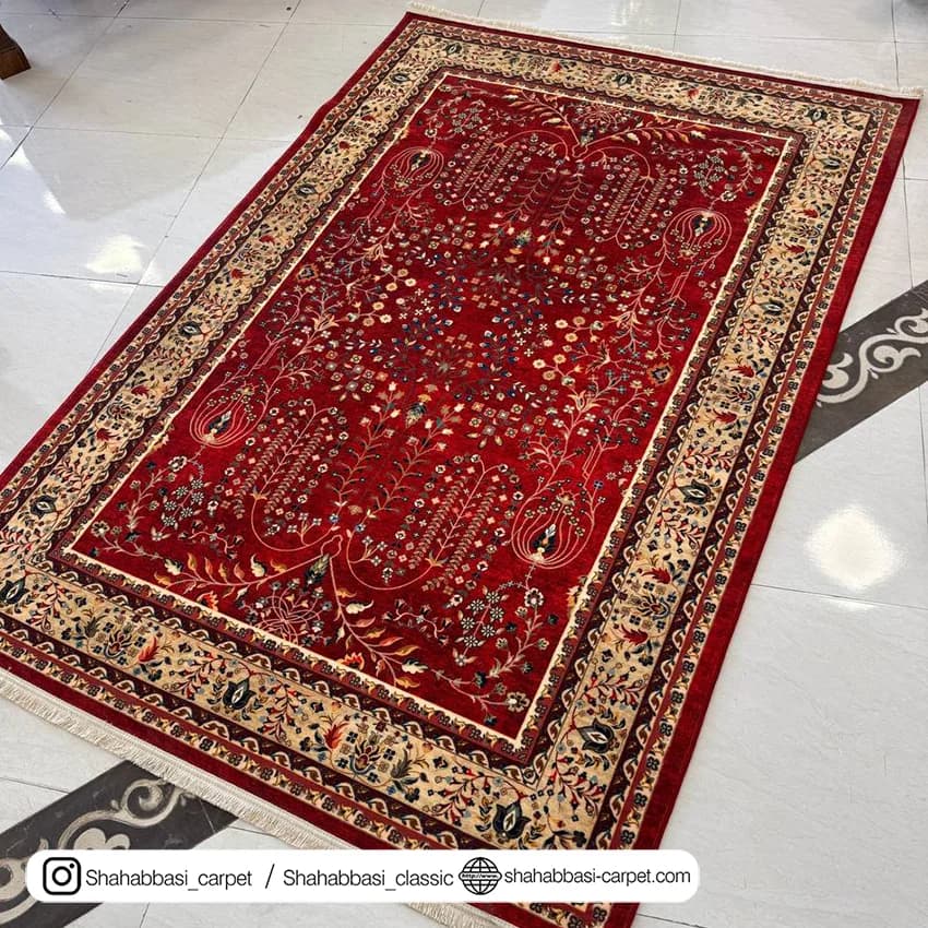 فرش سنتی کد 800209 لاکی — تصویر ۲