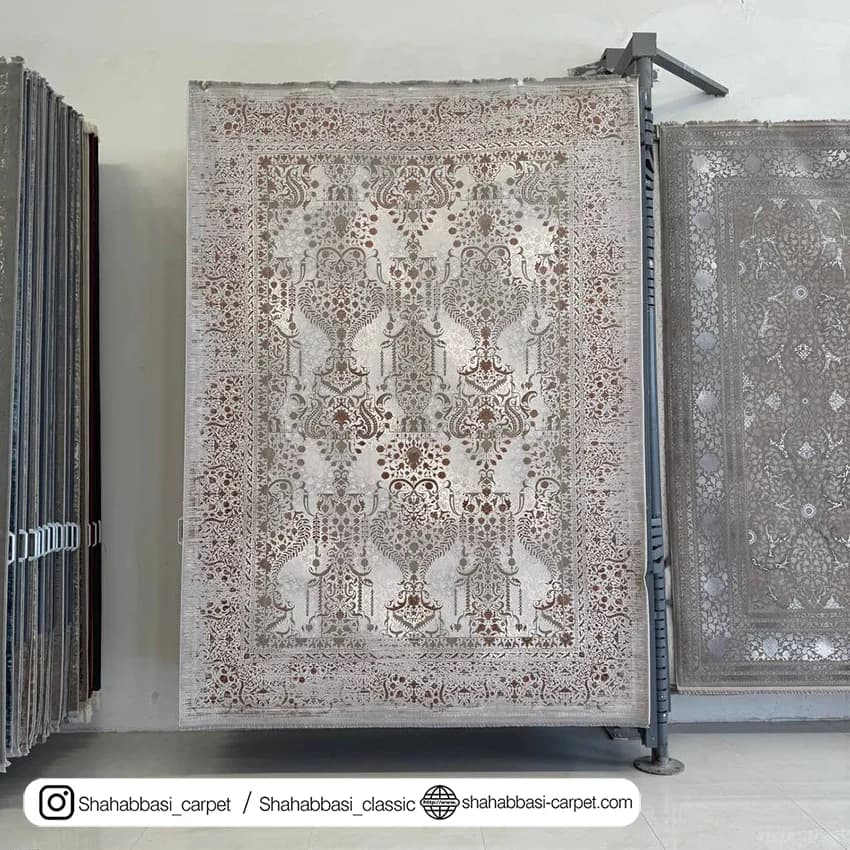 فرش دیبا کد 1500145 نقره ای — تصویر ۲