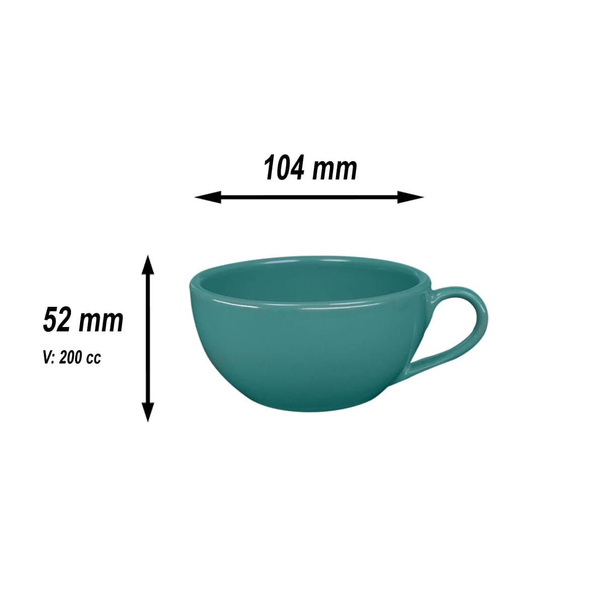 سرویس چینی کاپوچینو خوری 4 پارچه یشمی — تصویر ۲