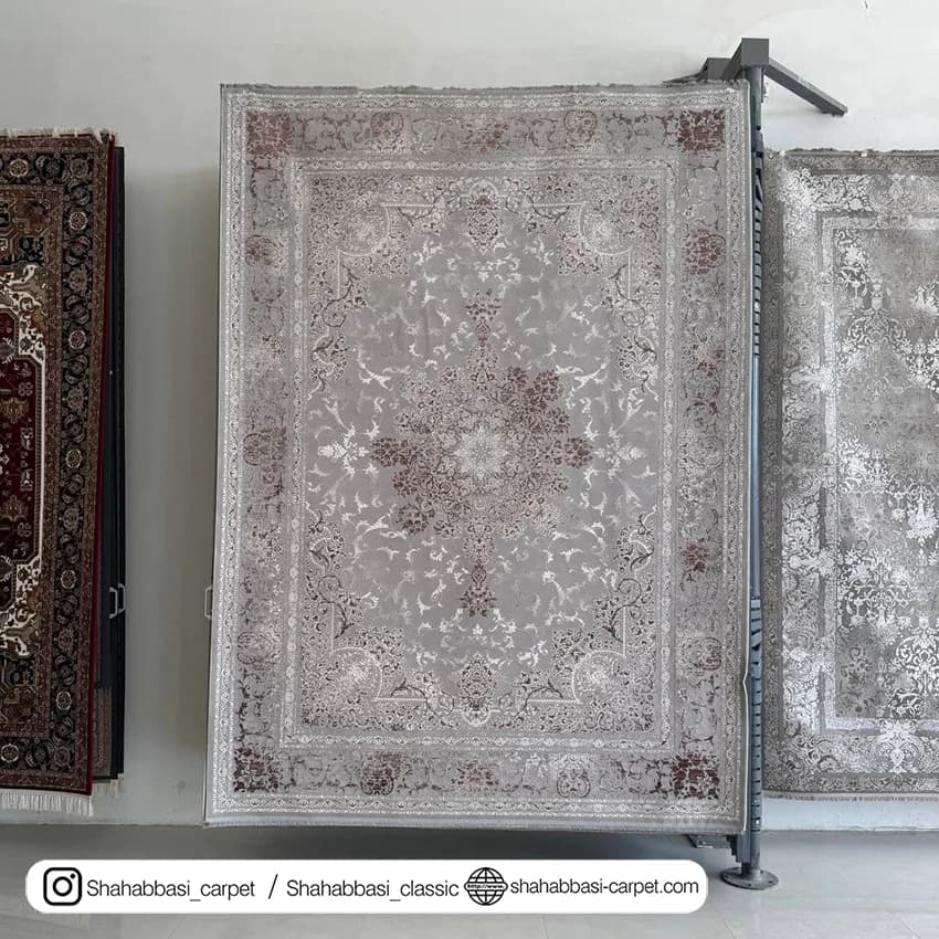 فرش دیبا کد 1500143 نقره ای — تصویر ۶