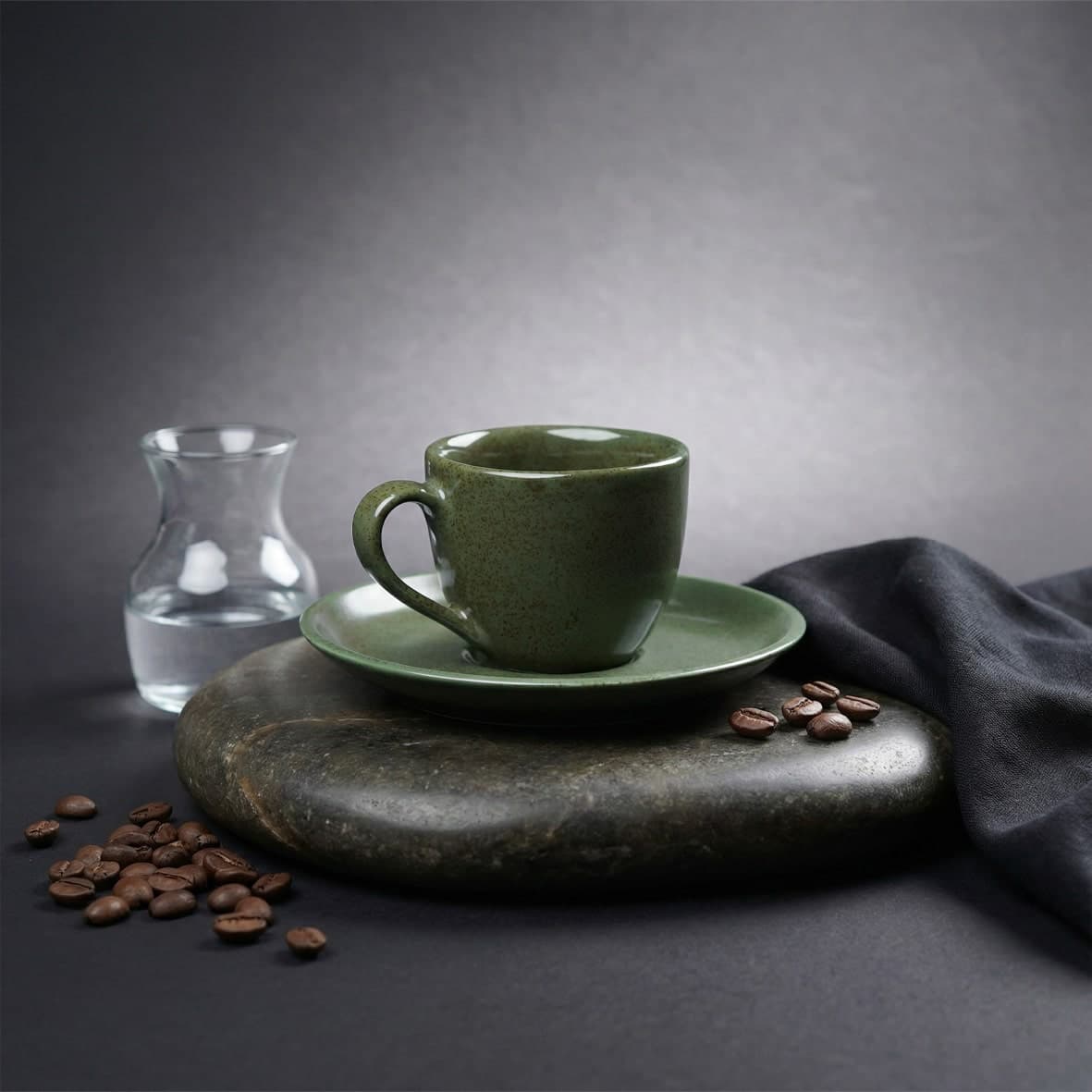 سرویس چینی قهوه خوری 4 پارچه یشمی پوینت کالر — تصویر ۵