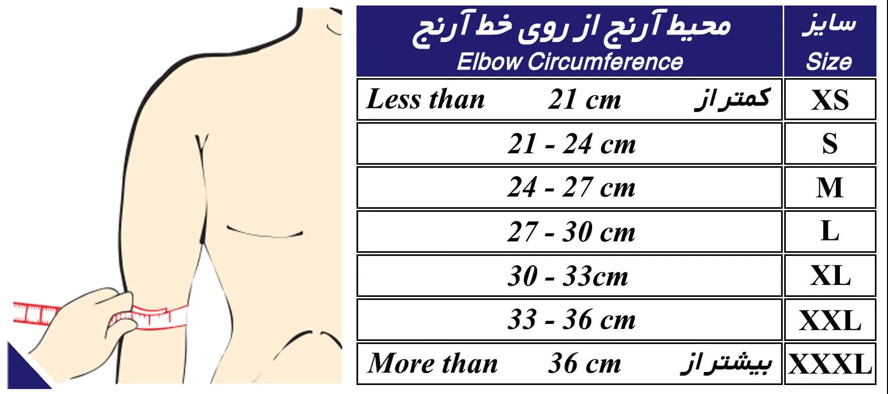 آرنج بند نئوپرن با پد 3 لایه طب و صنعت 38120 — تصویر ۷
