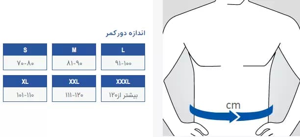 شکم بند تمام کش آتل دار پس از جراحی پاک سمن 138 — تصویر ۴