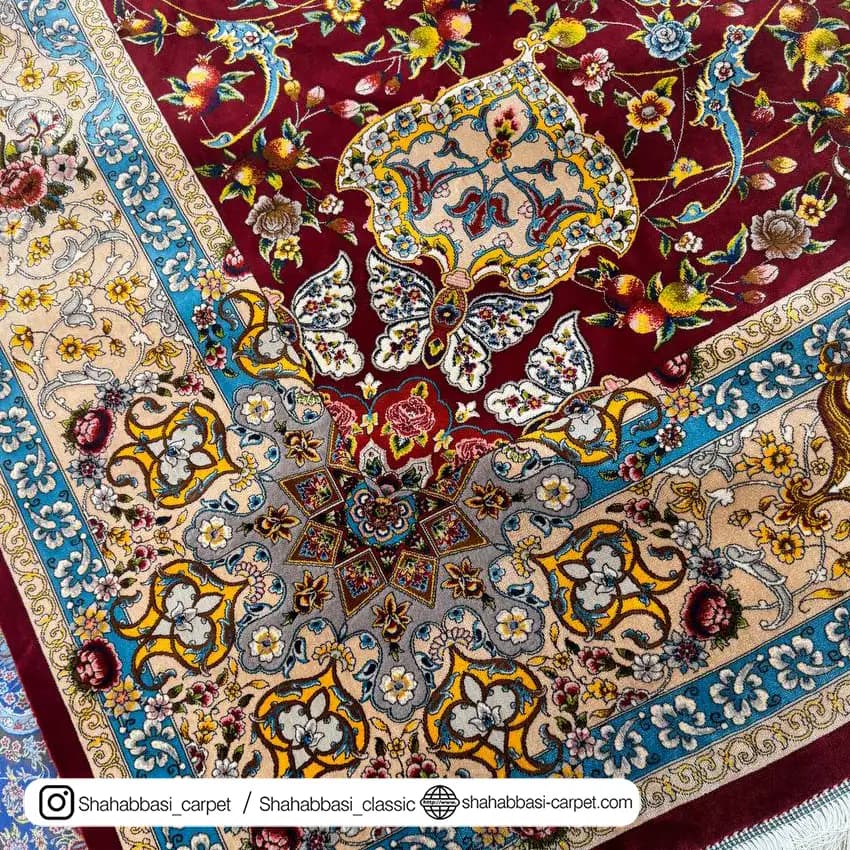 فرش ابریشم کد 92 لاکی — تصویر ۹