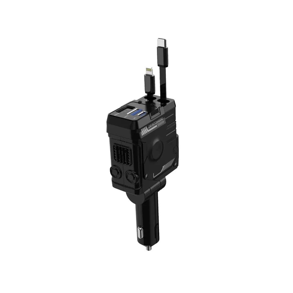 شارژر فندکی 66W پرودو Porodo 66W Car Charger Lightning & Type-C PDFWCH029 — تصویر ۷