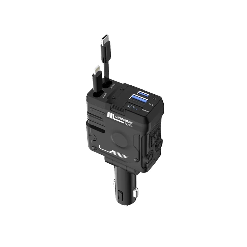 شارژر فندکی 66W پرودو Porodo 66W Car Charger Lightning & Type-C PDFWCH029 — تصویر ۶
