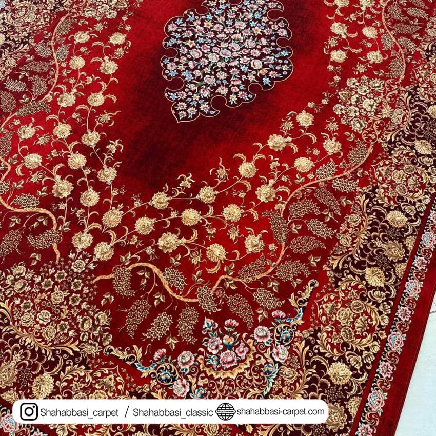 فرش ماشینی ونوس کد 1200204 لاکی — تصویر ۳