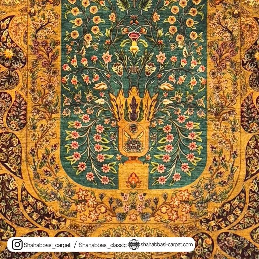 فرش 77 رج کد 77129 خردلی — تصویر ۱۰